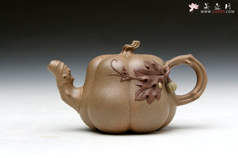 紫砂壶图片：南瓜（段泥） - 宜兴紫砂壶网