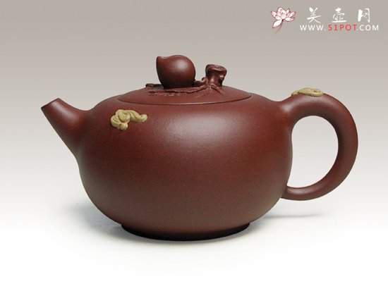 紫砂壶图片：福寿 - 宜兴紫砂壶网