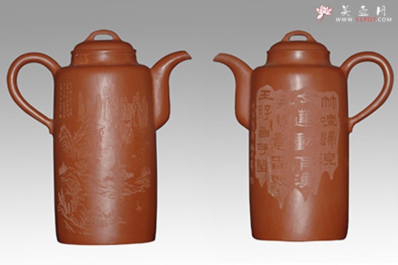 紫砂壶图片：直筒壶 - 宜兴紫砂壶网