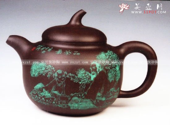 紫砂壶图片：茄段 - 宜兴紫砂壶网