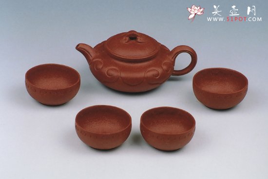 紫砂壶图片：如意套壶（手工调砂泥 - 宜兴紫砂壶网