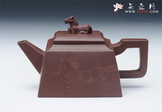 紫砂壶图片：一马当先 - 宜兴紫砂壶网