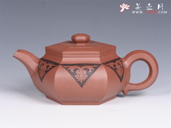 紫砂壶图片：富贵六方 - 宜兴紫砂壶网