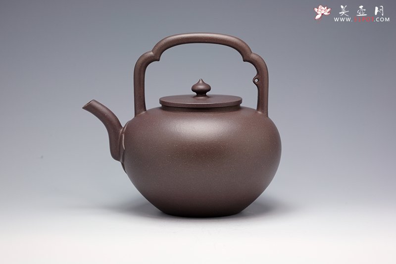 紫砂壶图片：吴经提梁 - 宜兴紫砂壶网