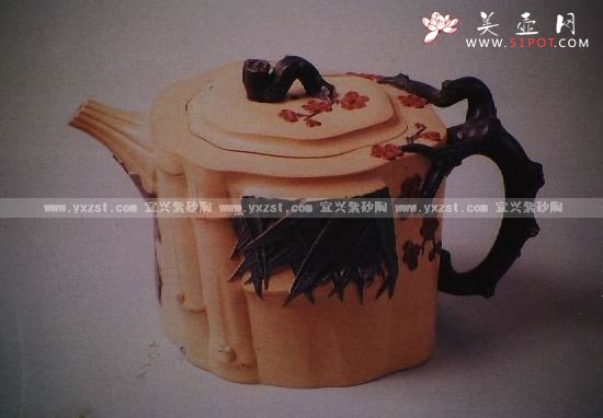 紫砂壶图片：四君子壶 - 宜兴紫砂壶网