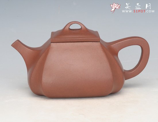 紫砂壶图片：抽角石瓢、一等奖 - 宜兴紫砂壶网