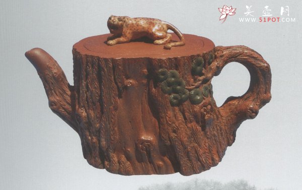 紫砂壶图片：金钱松 - 宜兴紫砂壶网