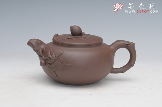 紫砂壶图片：寿桃 - 宜兴紫砂壶网