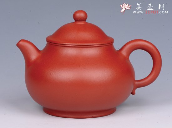 紫砂壶图片：潘壶（朱泥） - 宜兴紫砂壶网