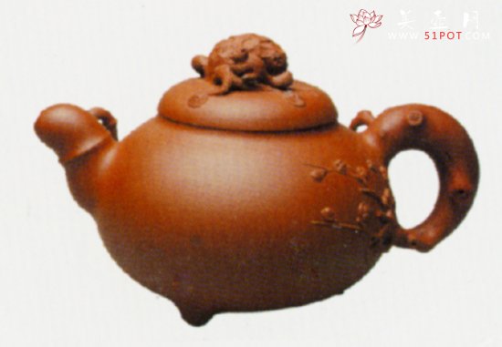 紫砂壶图片：松竹梅 - 宜兴紫砂壶网