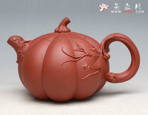 紫砂壶图片：南瓜壶 - 宜兴紫砂壶网