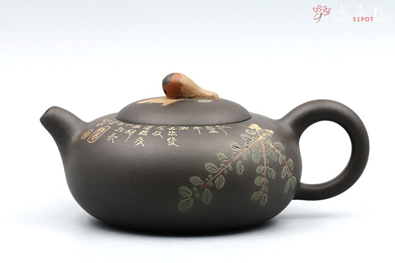 紫砂壶图片：田园幽香壶 - 宜兴紫砂壶网