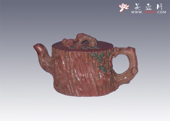 紫砂壶图片：金钱松 - 宜兴紫砂壶网