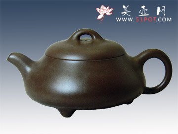 紫砂壶图片：矮石瓢 - 宜兴紫砂壶网