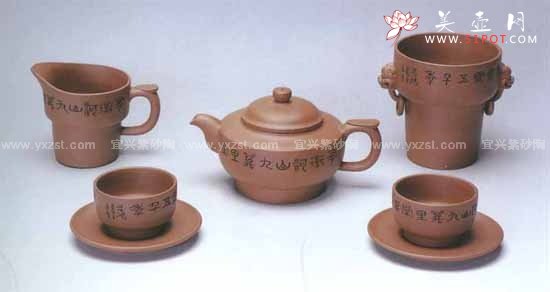 紫砂壶图片：曼生合欢壶 - 宜兴紫砂壶网