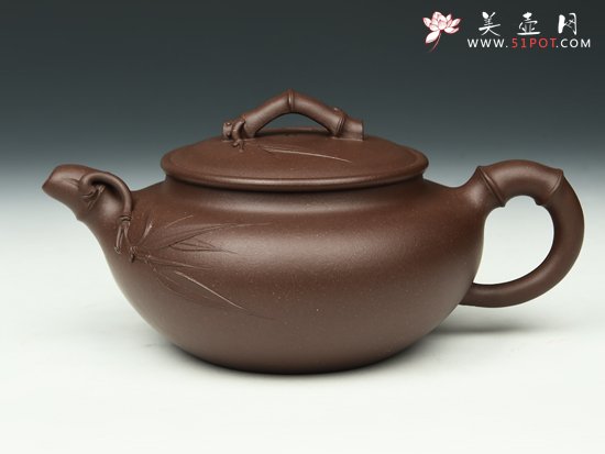 紫砂壶图片：仿古竹 - 宜兴紫砂壶网