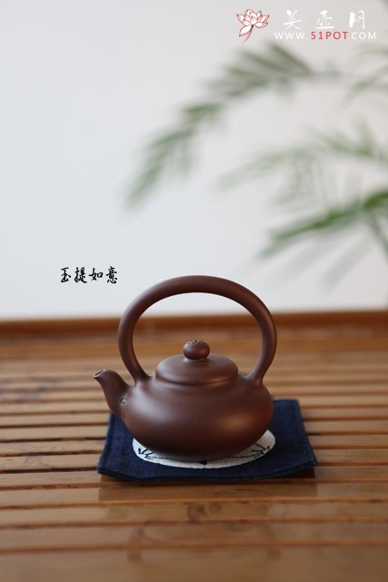 紫砂壶图片：玉提如意 - 宜兴紫砂壶网