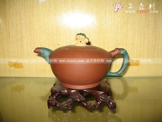 紫砂壶图片：彩蝶壶 - 宜兴紫砂壶网