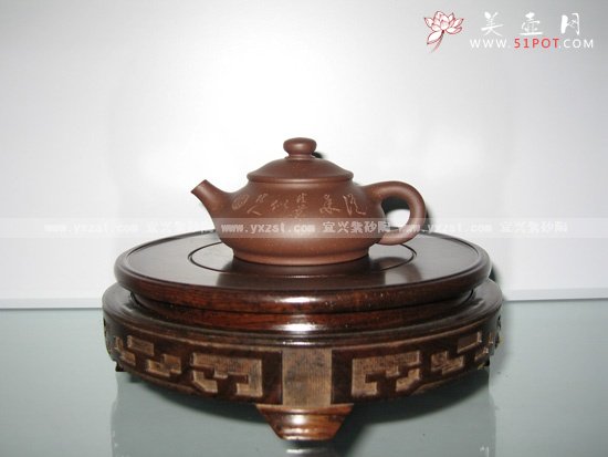 紫砂壶图片：圆润石瓢 - 宜兴紫砂壶网