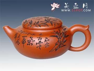 紫砂壶图片：竹报平安 - 宜兴紫砂壶网