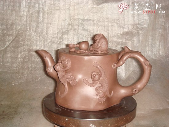 紫砂壶图片：母子情 - 宜兴紫砂壶网