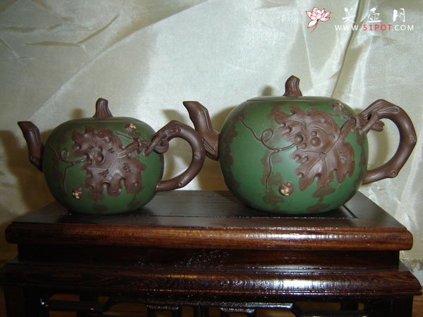 紫砂壶图片：西瓜 - 宜兴紫砂壶网