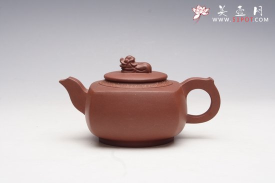 紫砂壶图片：四方瑞兽 - 宜兴紫砂壶网