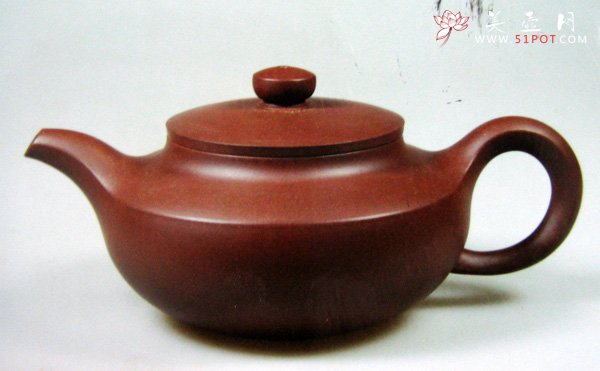 紫砂壶图片：汉扁壶 - 宜兴紫砂壶网
