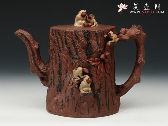 紫砂壶图片：五子登科 - 宜兴紫砂壶网