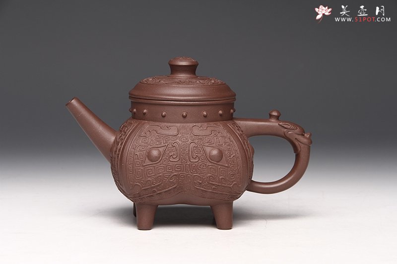 紫砂壶图片：仿青铜盉 - 宜兴紫砂壶网