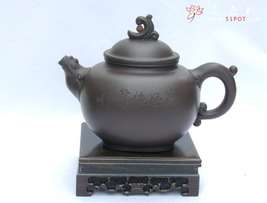 紫砂壶图片：龙起浪涌 - 宜兴紫砂壶网