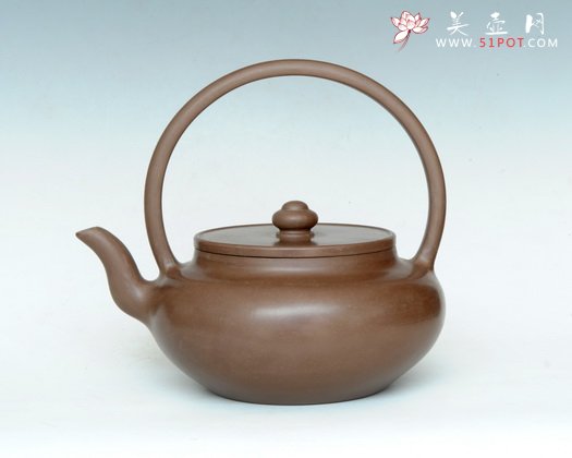 紫砂壶图片：雪茂提梁（全手工） - 宜兴紫砂壶网