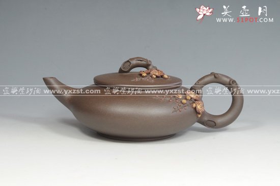 紫砂壶图片：花枝俏 - 宜兴紫砂壶网