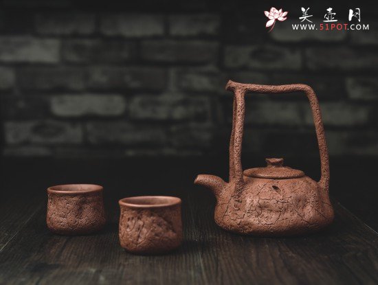 紫砂壶图片：知春提梁壶 - 宜兴紫砂壶网