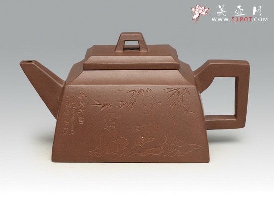 紫砂壶图片：方尊 拷贝 - 宜兴紫砂壶网