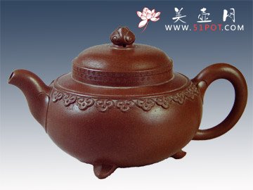 紫砂壶图片：云肩如意 - 宜兴紫砂壶网