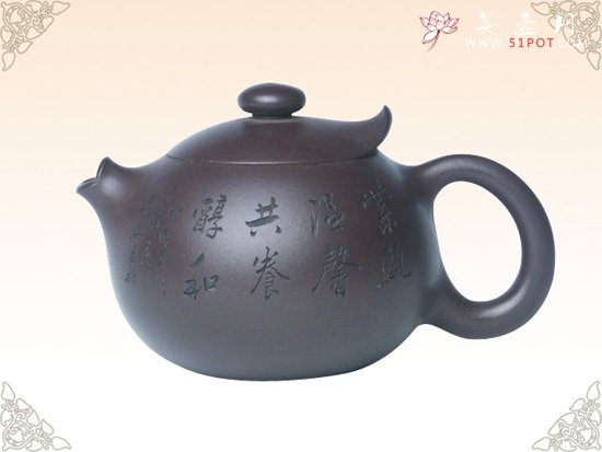 紫砂壶图片：童偶(谭泉海篆刻) - 宜兴紫砂壶网