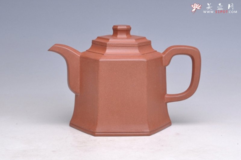 紫砂壶图片：六方金钟 - 宜兴紫砂壶网
