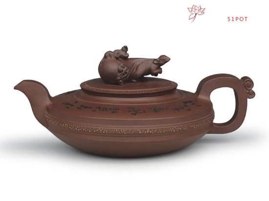 紫砂壶图片：财运亨通 - 宜兴紫砂壶网