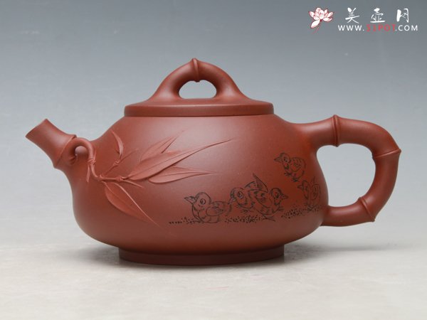 紫砂壶图片：石竹壶 - 宜兴紫砂壶网