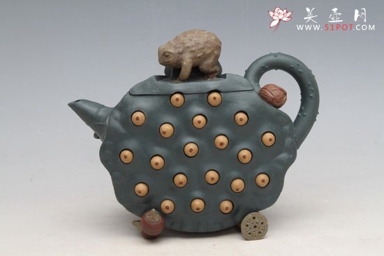 紫砂壶图片：蛤藕莲心 - 宜兴紫砂壶网