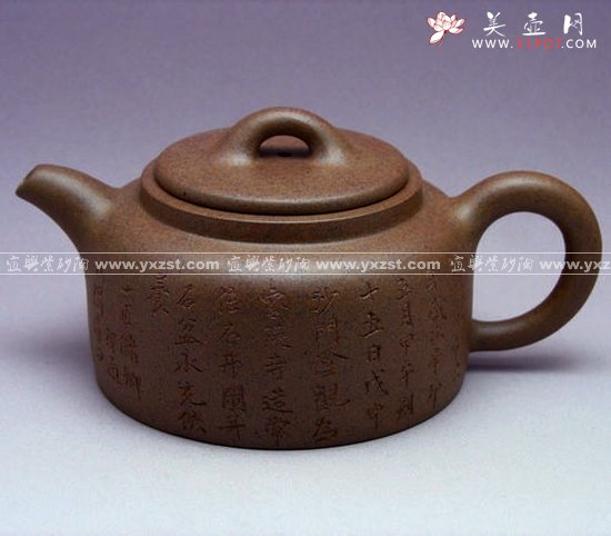 紫砂壶图片：曼生井栏壶 - 宜兴紫砂壶网