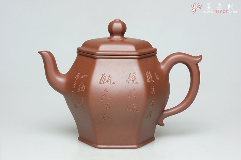 紫砂壶图片：古韵方壶 - 宜兴紫砂壶网
