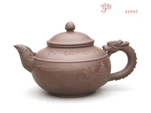 紫砂壶图片：龙凤呈祥 - 宜兴紫砂壶网