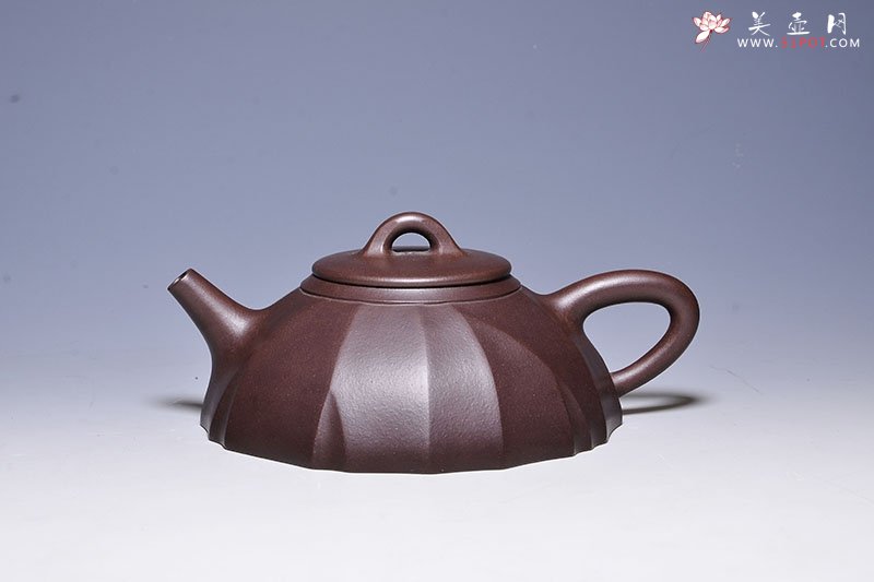 紫砂壶图片：筋纹石瓢 - 宜兴紫砂壶网