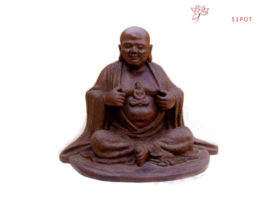 紫砂壶图片：开心罗汉  作者：高级工艺师吴克强 - 宜兴紫砂壶网