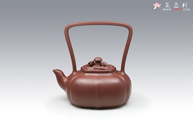 紫砂壶图片：汉风提梁 - 宜兴紫砂壶网