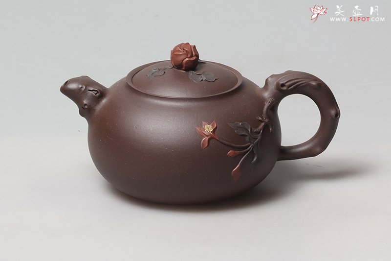 紫砂壶图片：富贵玉兰 - 宜兴紫砂壶网