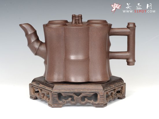 紫砂壶图片：大五竹 - 宜兴紫砂壶网