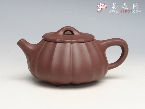 紫砂壶图片：菱花石瓢 - 宜兴紫砂壶网